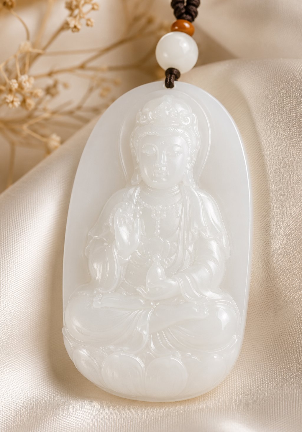 羊脂白玉觀音 Mutton-fat White Jade Guanyin