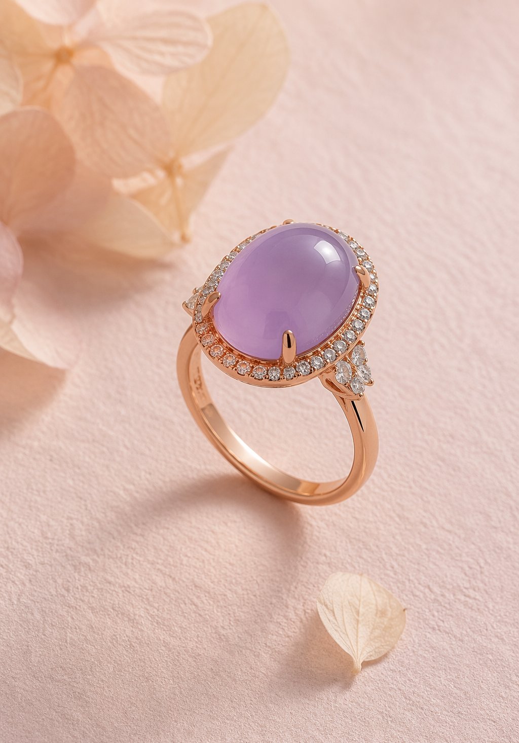 紫羅蘭翡翠戒指 Lavender Jadeite Ring